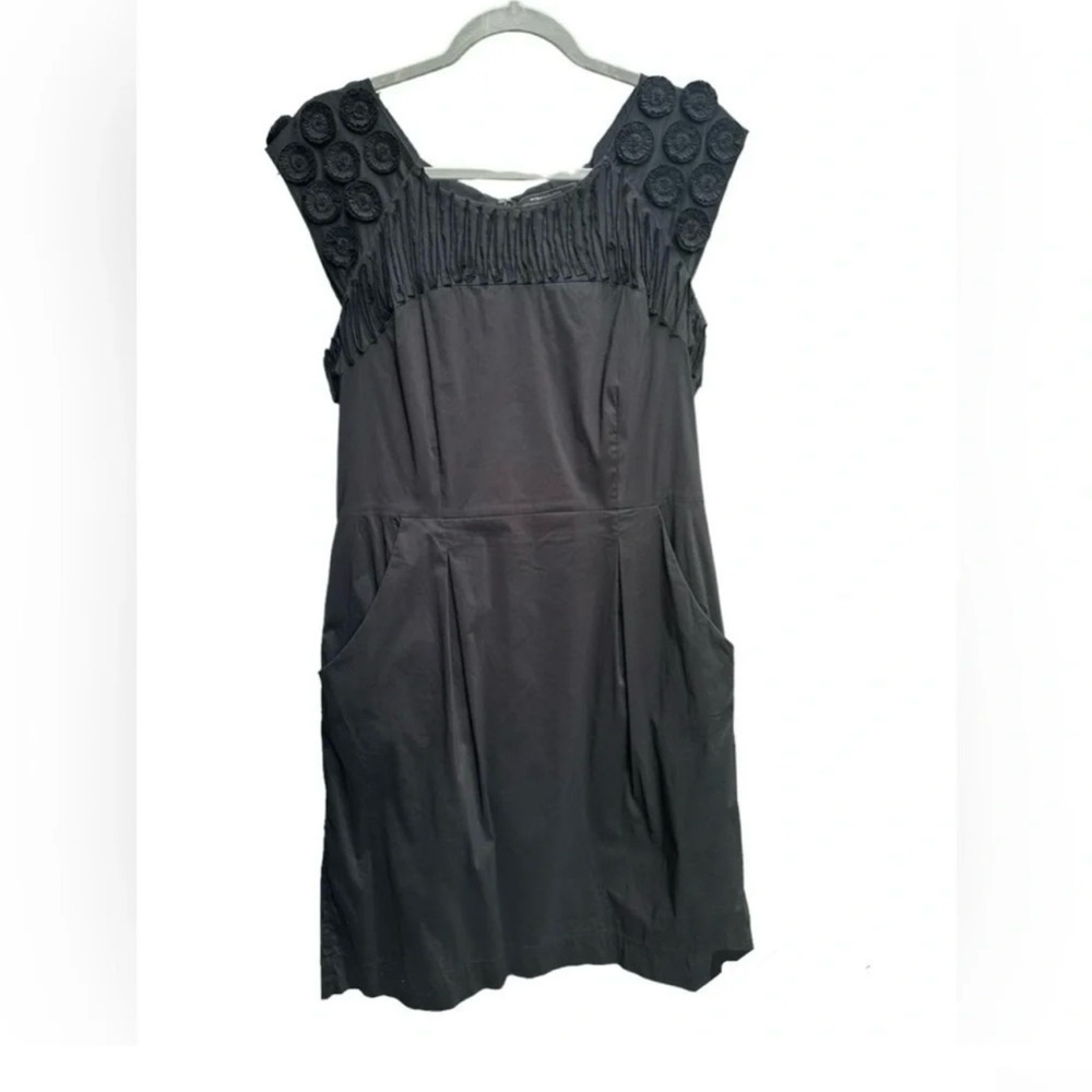 BCBG‎ MAXAZRIA Runway ‘Dorine’ Avant Garde Mini Dress Rosette Sleeves Preppy Y2K